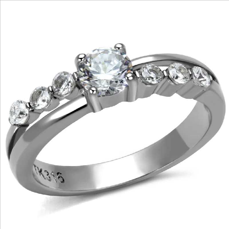 CJE2865 Wholesale Stainless Steel AAA Grade CZ Ring