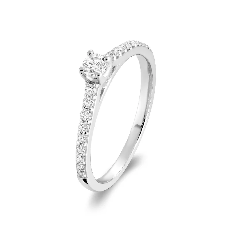 Solitaire Diamond Engagement Ring