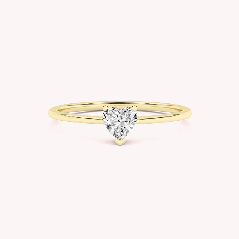 Annie Heart Solitaire Engagement Ring