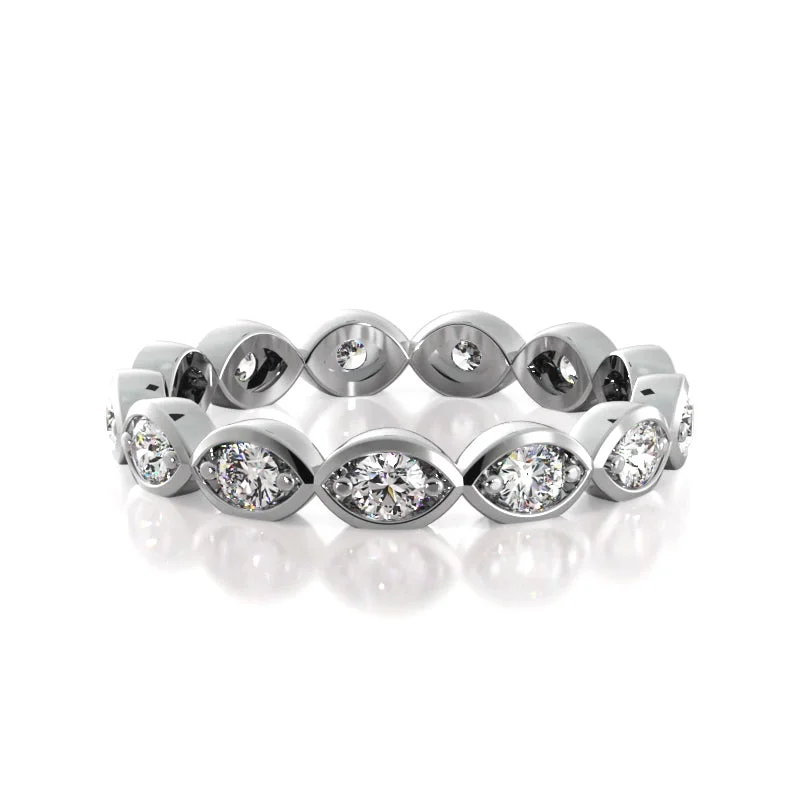 0.43 ct. Round Diamond Eternity Wedding Band