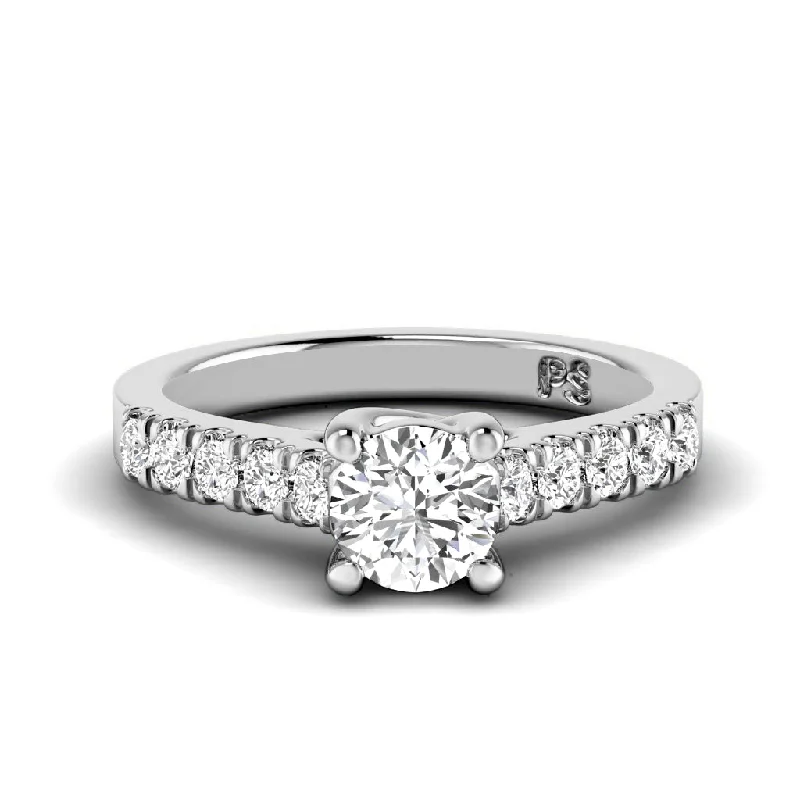 0.60-1.75 CT Round Cut Diamonds - Engagement Ring