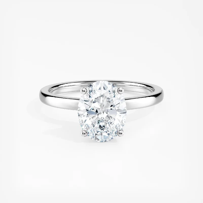 Women's Diamond Rings with Sapphire Accents in Blue for a Colorful and Sophisticated TouchAuriya 14k Gold Lab Grown Oval Ribbon-Halo Diamond Engagement Ring 0.60 to 5.10 ct. tw. (F-G VS)