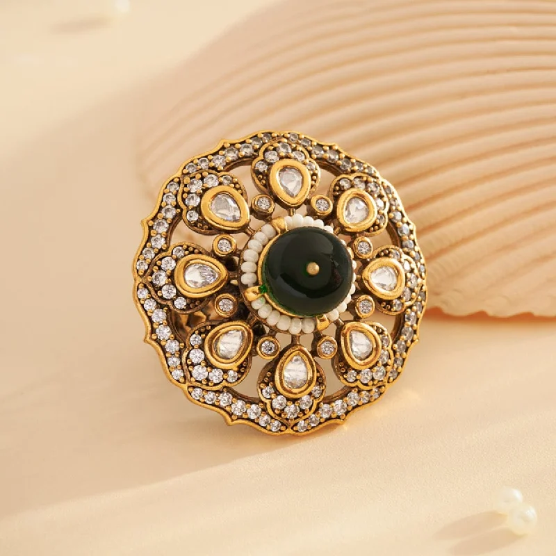 Kundan Finger Ring 163994