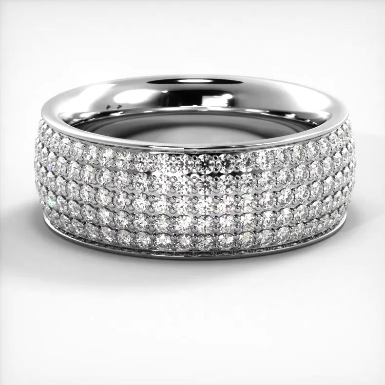 1.96 ct. Round Diamond Eternity Wedding Band