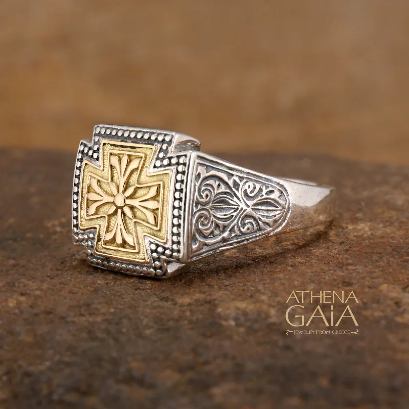 Gerochristo Eastern Cross Ring