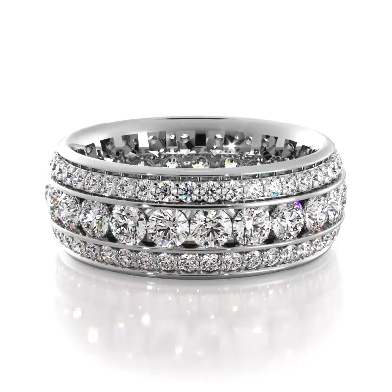 2.72 ct. Round Diamond Eternity Wedding Band