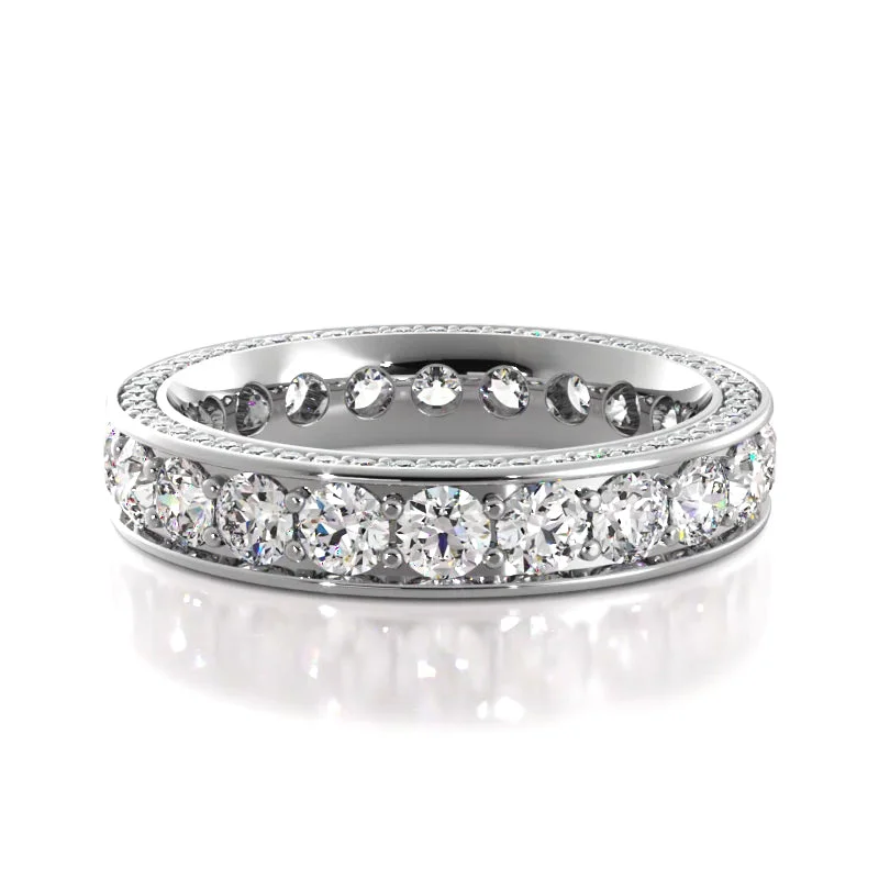 2.39 ct. Round Diamond Eternity Wedding Band