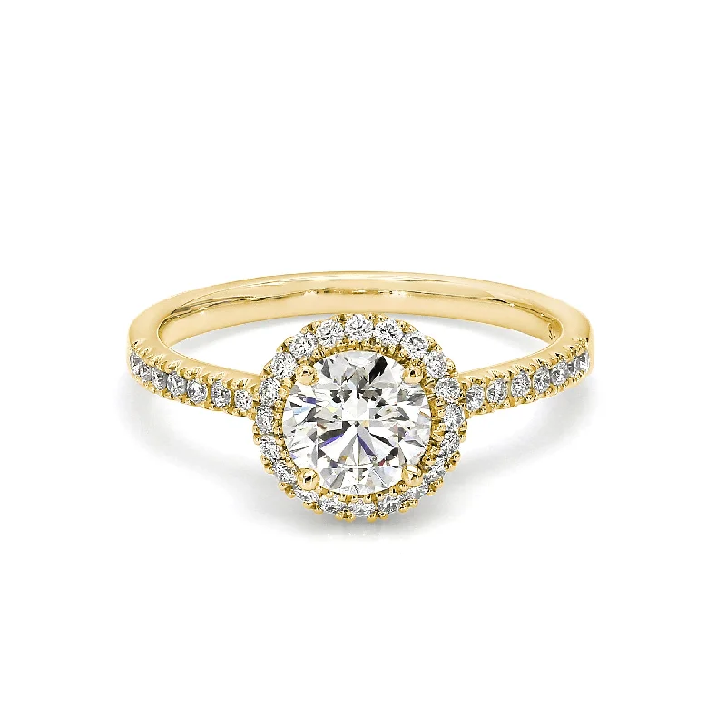 Halo Diamond Engagement Ring