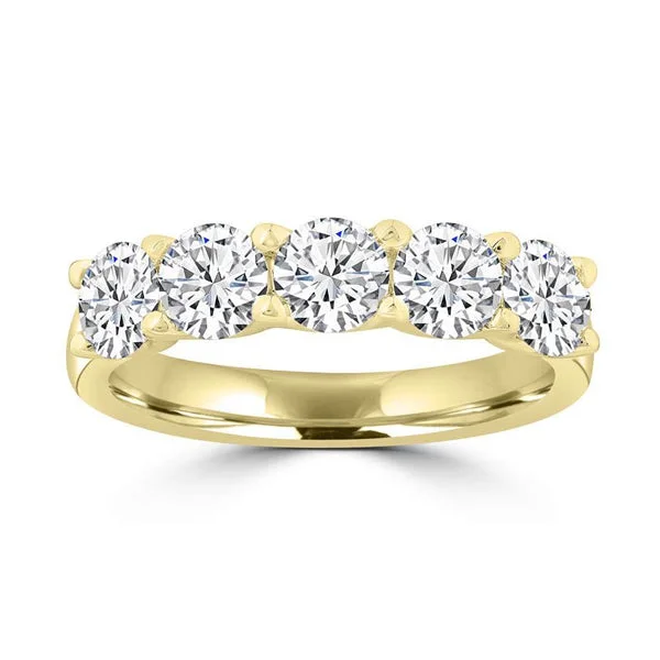 18ct Yellow Gold Lab Grown Diamond Ring 1.25ct