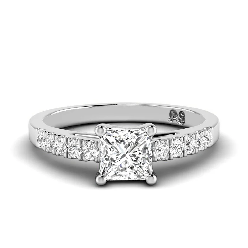 0.60-1.75 CT Round & Princess Cut Diamonds - Engagement Ring