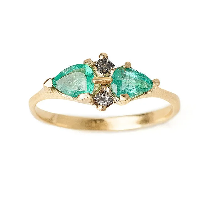 Penelope Ring with Emeralds