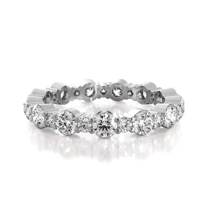 1.65 ct. Round Diamond Eternity Wedding Band