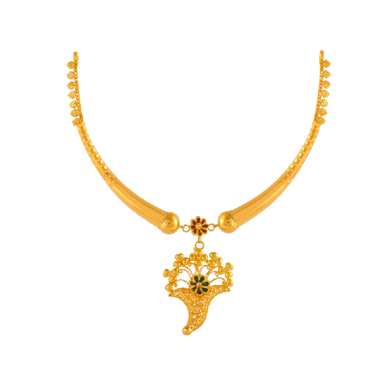 P.c. Chandra Jewellers 22KT Yellow Gold Necklace For Women