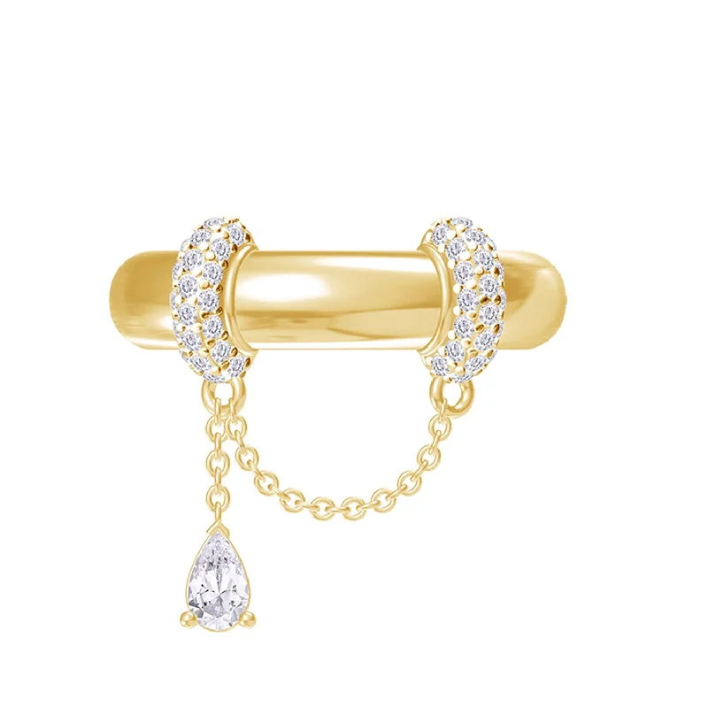 Elisabeth Ring, 14K Solid Gold & Natural Diamonds