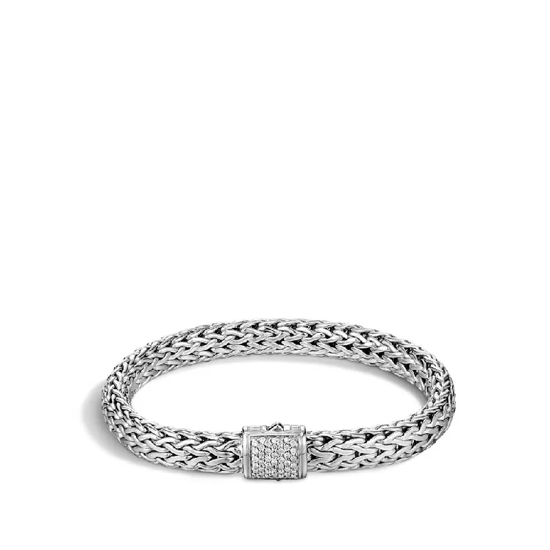 John Hardy Pave' Diamond Classic Chain Bracelet