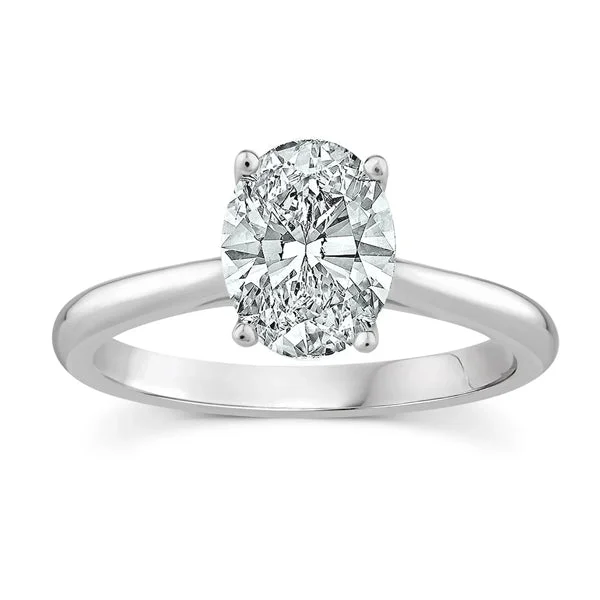 18ct White Gold 1.51ct D/VS1 Oval Lab Grown Diamond Ring