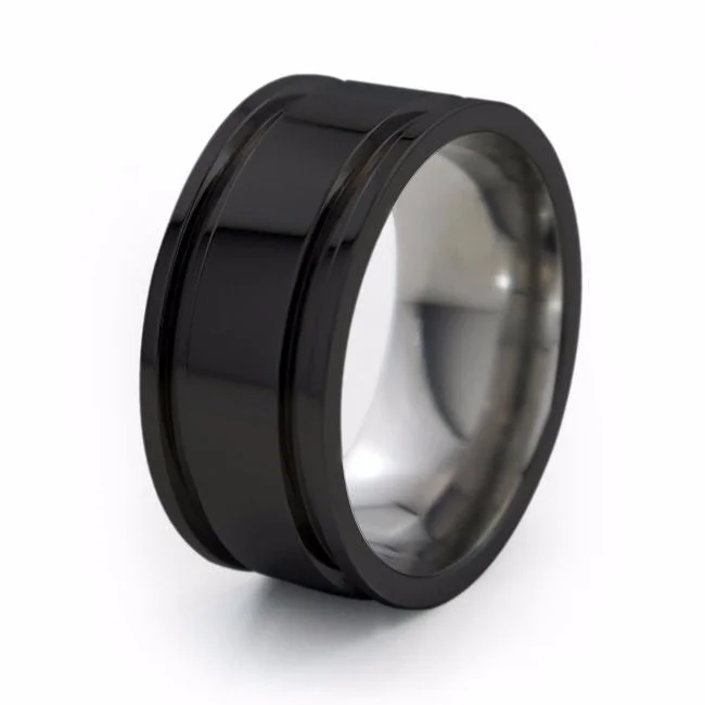 Abyss | Black Titanium Ring