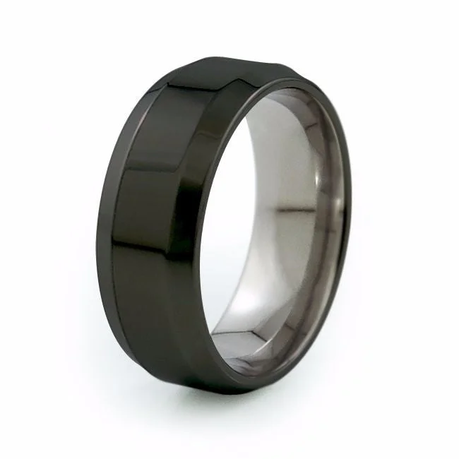 Ascent | Black Titanium Ring