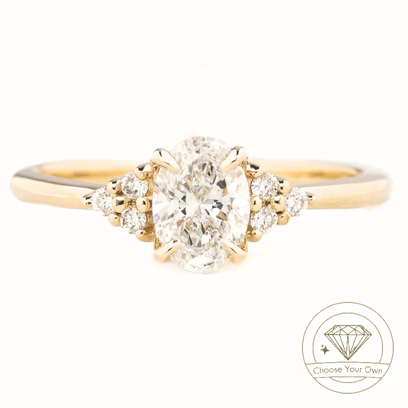 Teresa Ring, Oval Brilliant Cut Diamond