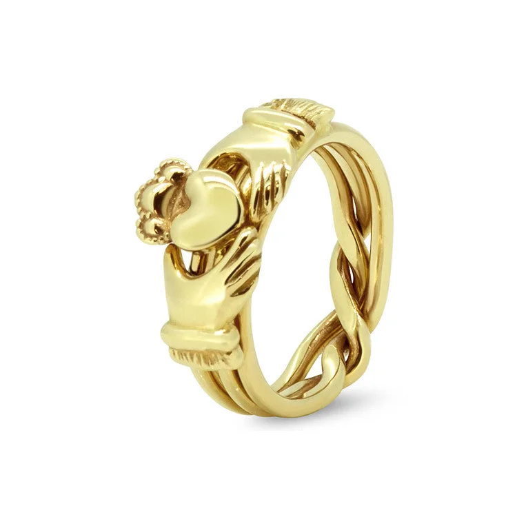 Unisex Claddagh Gold 3AM-U