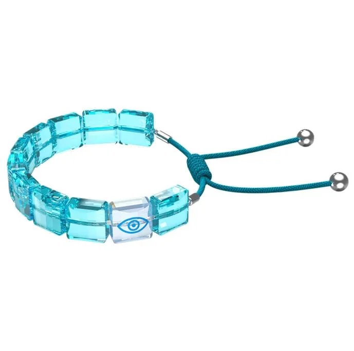 Swarovski Letra Evil Eye Blue Crystal Adjustable Cord Bracelet