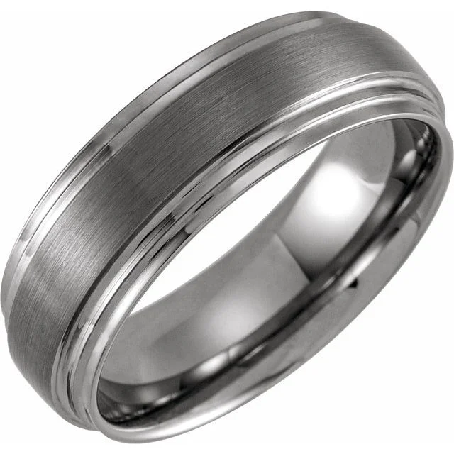 Tungsten 8 mm Double Edge Band