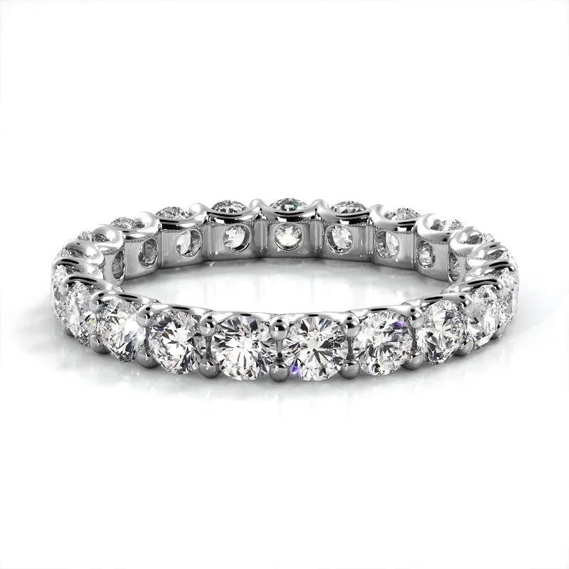 2.21 ct Round Diamond Eternity Wedding Band