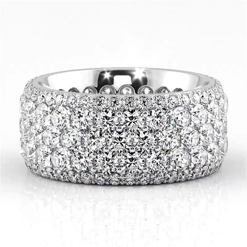 5.59 ct. Round Diamond Eternity Wedding Band