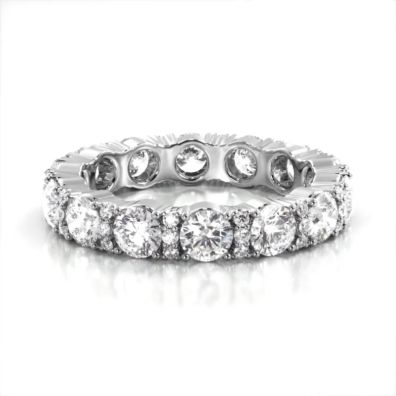 2.12 ct Round Diamond Eternity Wedding Band