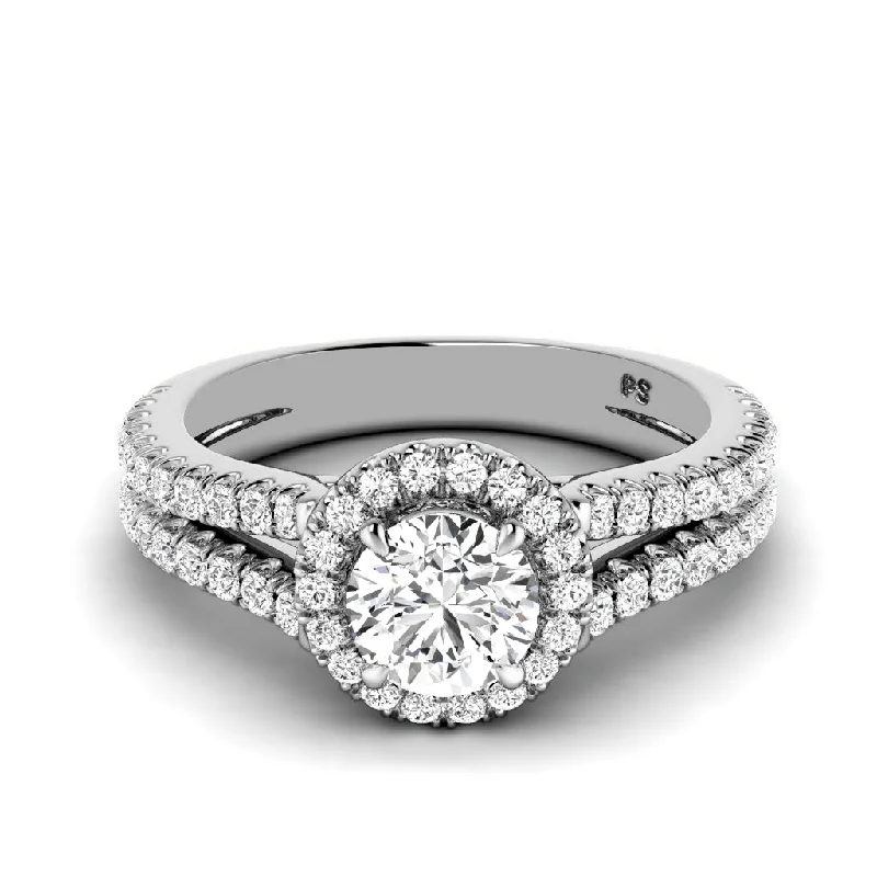 0.95-2.10 CT Round Cut Diamonds - Engagement Ring