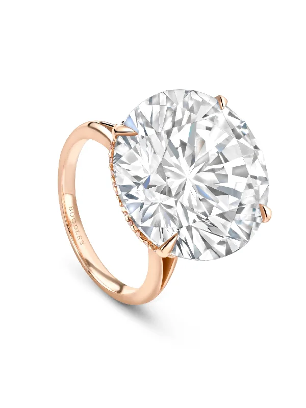 Classic Pink Brilliance Diamond Rose Gold Ring