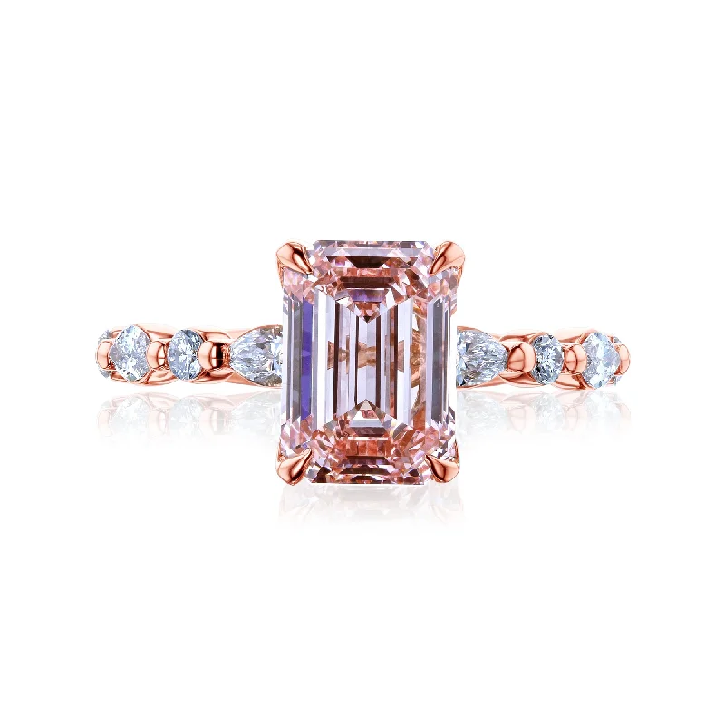 3.64ct.tw Pink Diamond Bubble Ring (IGI Certified)