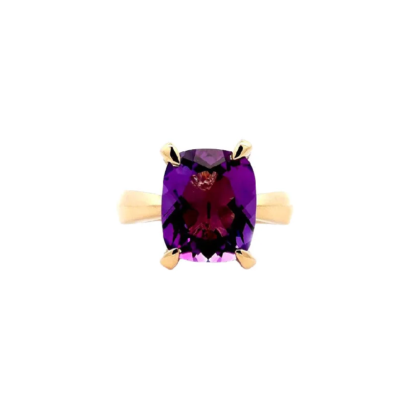 Amethyst Precious Pastel Ring with Diamonds