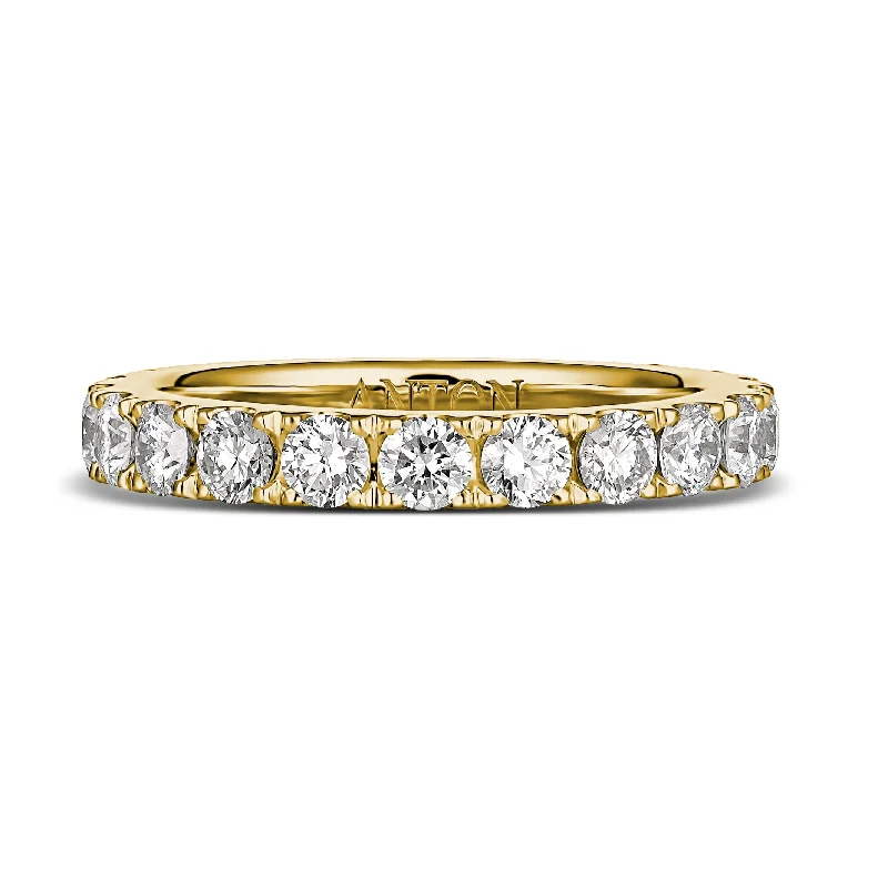 Wedding | Eternity Diamond Ring Yellow Gold