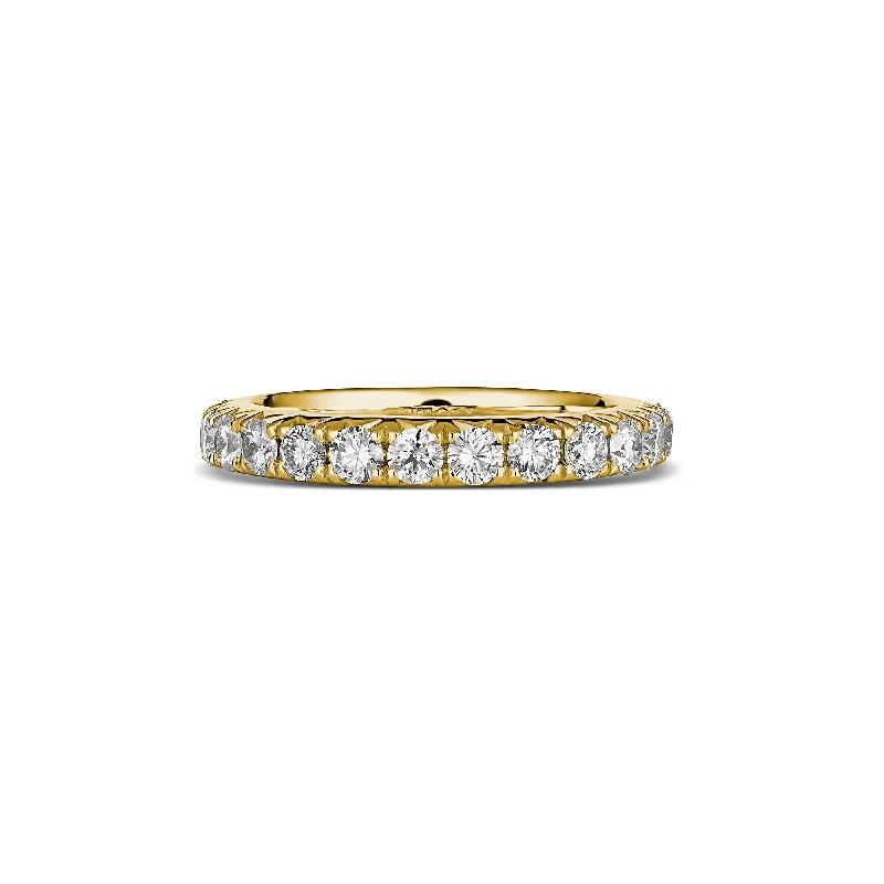 Wedding | Eternity Krisscut Diamond Ring Yellow Gold