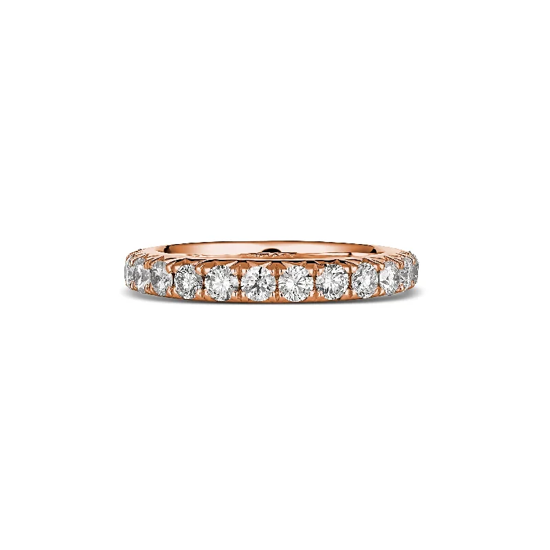 Wedding | Eternity Krisscut Diamond Ring Rose Gold