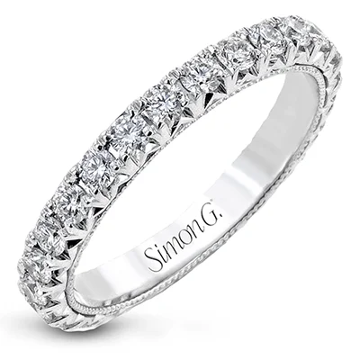 Eternity Anniversary Ring In 18k Gold With Diamonds