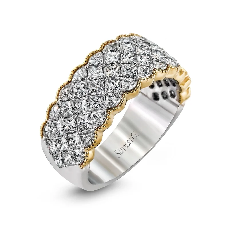 Simon-Set Anniversary Ring In 18k Gold With Diamonds