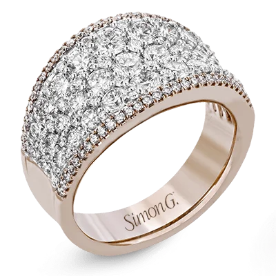 Simon-Set Fashion Ring In 18k Gold With Diamonds