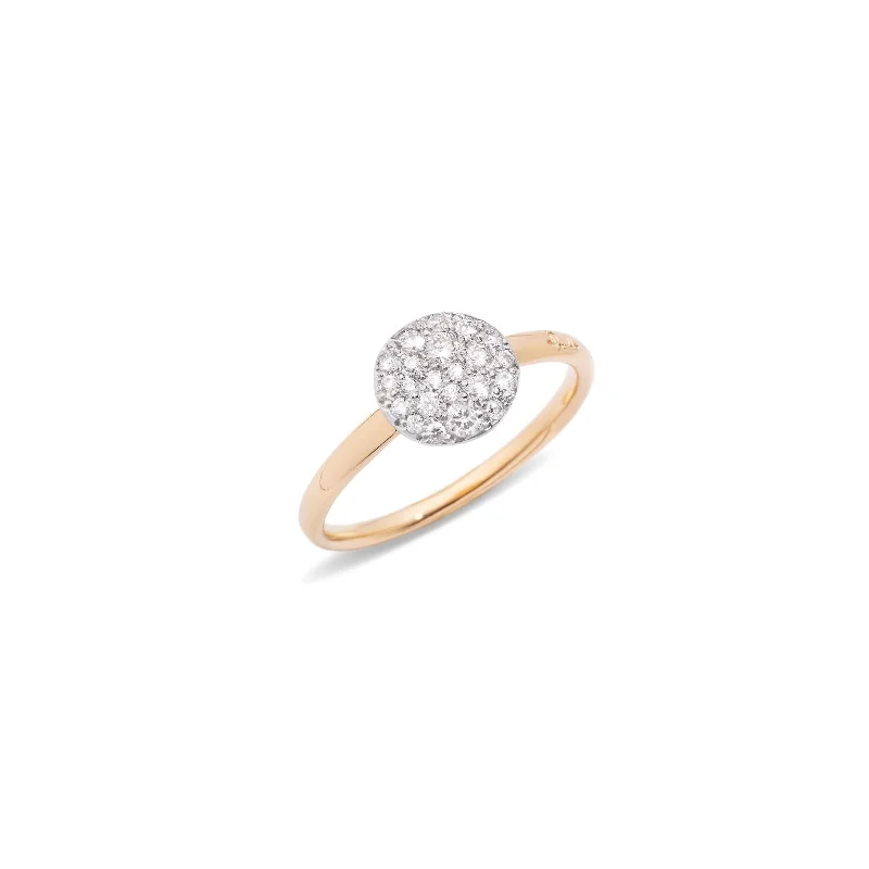 Small Sabbia Ring with Diamonds