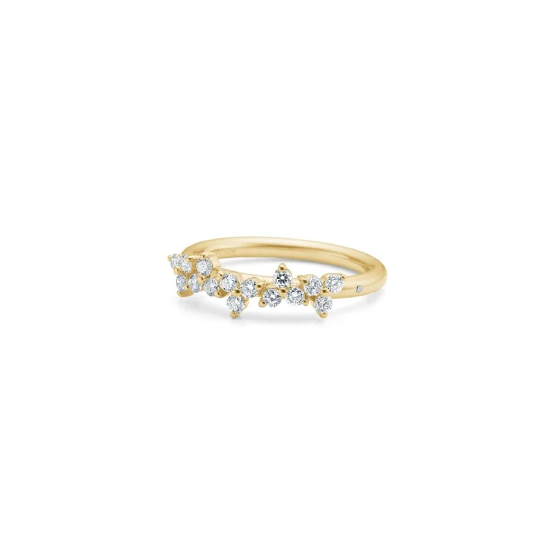 Fryd 18K Gold Ring w. 16 Diamonds