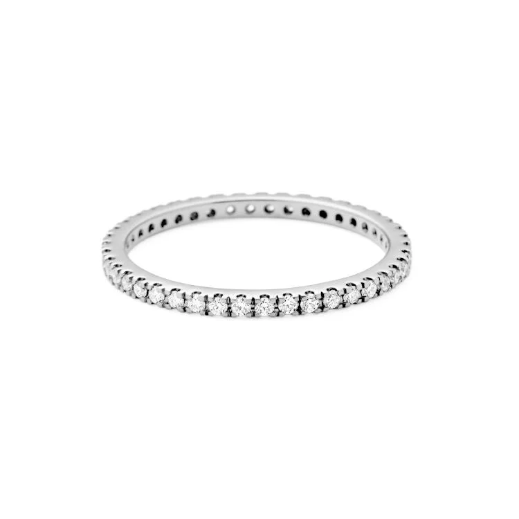 Rock Classic 18K Whitegold Ring w. Diamonds