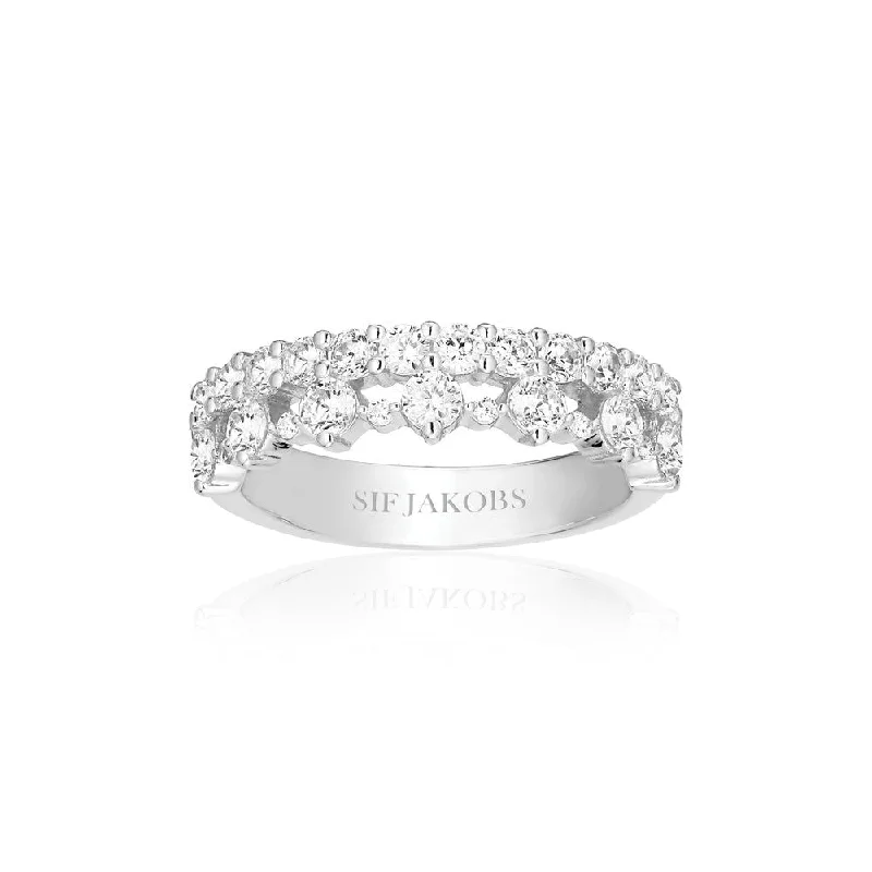 Livigno Silver Ring w. Zirconias