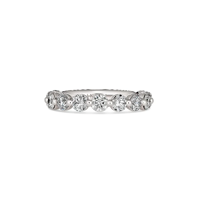 Wedding Eternity Round Brilliant Cut Diamond Ring | Platinum