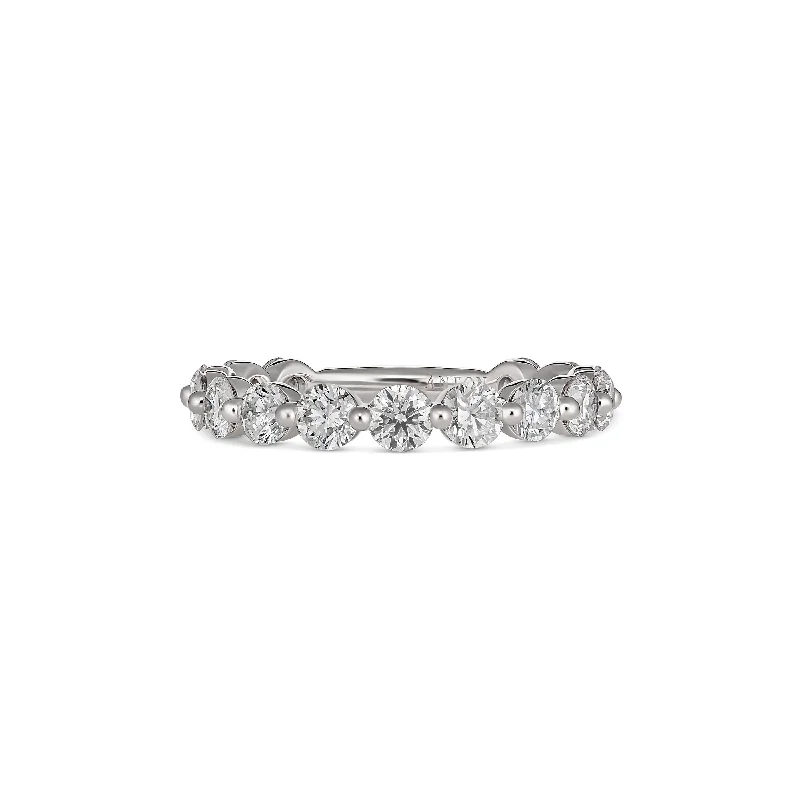 Wedding Eternity Round Brilliant Cut Diamond Ring | Platinum