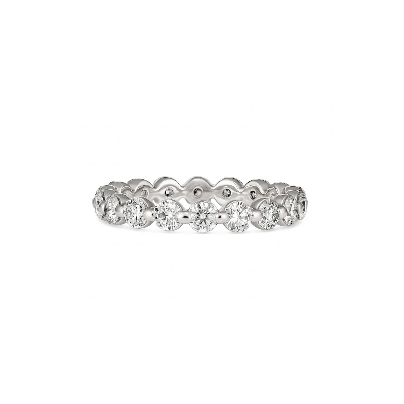 Wedding Eternity Round Brilliant Cut Diamond Ring | Platinum