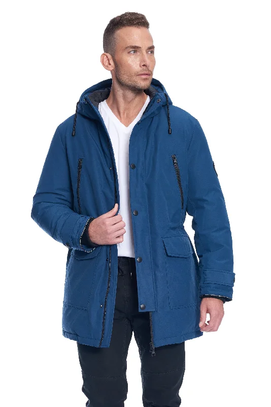 MEN'S VEGAN DOWN DRAWSTRING PARKA