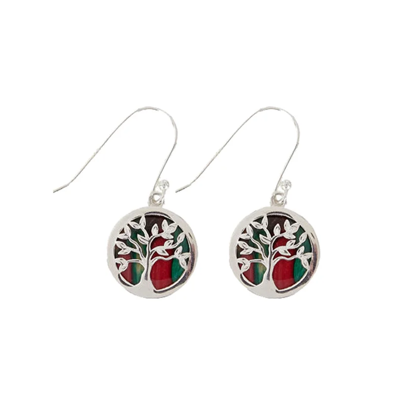 Heathergems Sterling Silver Tree of Life Earrings (SE49)