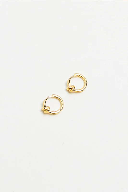 KNOT HOOP EARRING