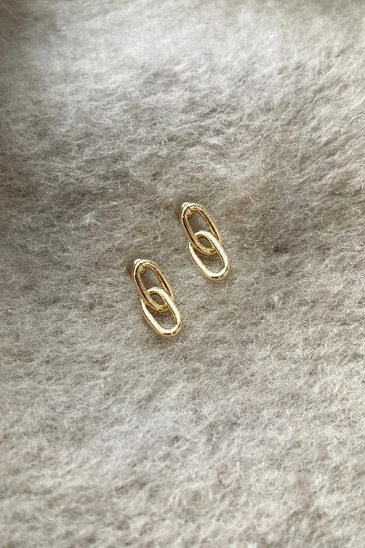 LINKED CHAIN DROP EARRING